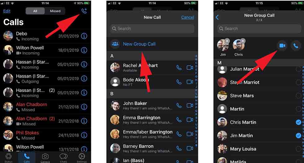 چت گروهی در واتس اپ